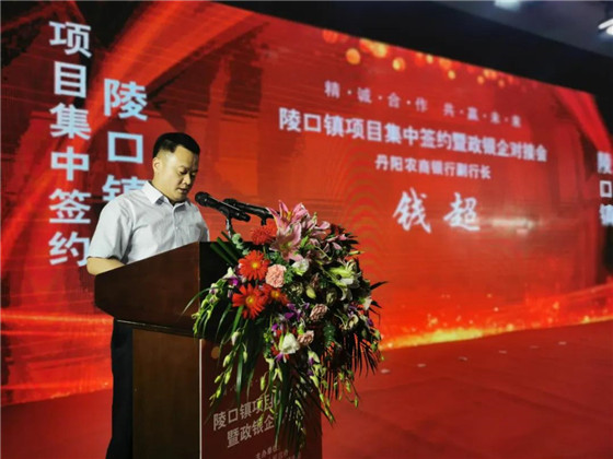 江蘇丹陽陵口鎮(zhèn)開展項(xiàng)目集中簽約暨政銀企對(duì)接會(huì)